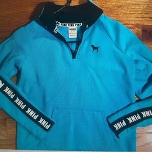 PINK Victoria's Secret Turquoise Pullover xs